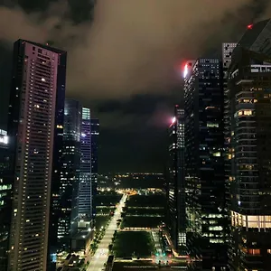 City Balcony With Marina Bay View Singapour